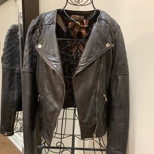 Massimo Dutti Leather Jacket